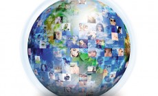 Social Friends Network Globe
