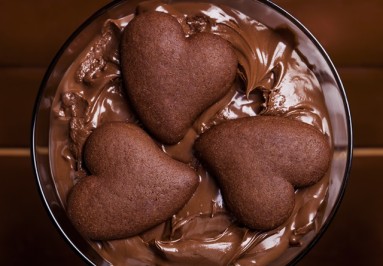 šokoladinės širdelės