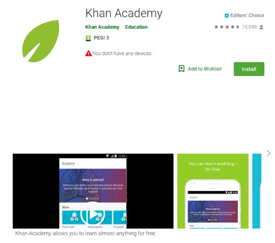 Khan Academy programėlė (Small)