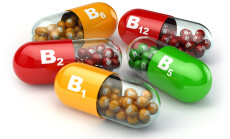 Vitamin,B.,Capsules,B1,B2,B6,B12,On,White,Isolated