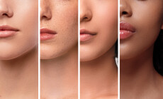 Collage,Of,Portraits,Of,Crop,Multiracial,Ladies,With,Various,Skin