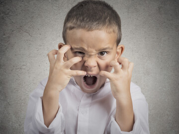 Closeup,Portrait,Angry,Child,,Boy,Screaming,Hysterical,Demanding,,Having,Nervous