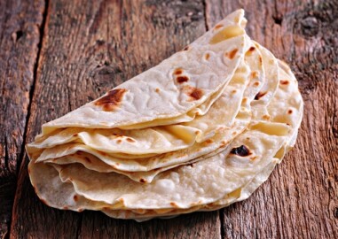 Homemade,Bread,(pita,,Lavash,Bread),On,Old,Wooden,Background.