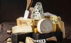 Assortment,Of,Different,Cheese,Types,On,Wooden,Background.,Cheese,Background.