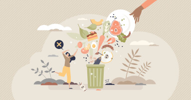 Food,Waste,And,Meal,Leftovers,Garbage,Reduce,Awareness,Tiny,Person