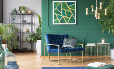 Stylish,Living,Room,Interior,Idea,With,Green,,Blue,And,Gold