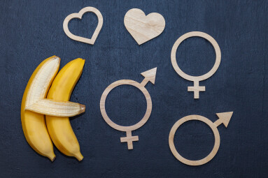 Sex,Education,Concept-letters,,Two,Bananas,On,A,Chalkboard.,Free,Choice.