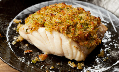 Delicious,Yummy,Baked,Cod,Fish,Fillet,With,Coating,Breadcrumbs,Served