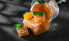 Homemade,From,Mango,And,Passionfruit,Jelly,Candies,In,Sugar,With