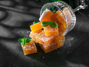 Homemade,From,Mango,And,Passionfruit,Jelly,Candies,In,Sugar,With