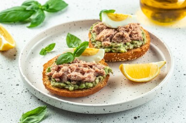 Sandwiches,With,Canned,Tuna,,Boiled,Egg,And,Avocado.,Food,Recipe