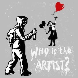 Silhouette,Of,Unknown,Popular,Graffiti,Artist,With,Artwork.,Free,Street
