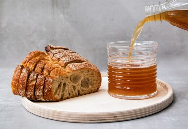 Russian,Kvass,On,A,Board,With,Bread