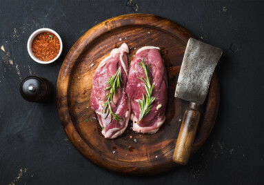 Raw,Uncooked,Poultry,Meat,Cut.,Duck,Breast,With,Rosemary,,Spices
