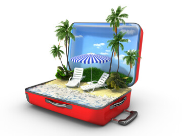 Open,Baggage,,Vacation,Concept