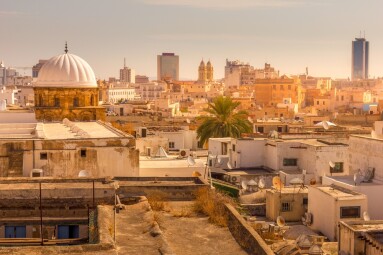 Aerial,View,Of,Tunis,,Tunisia