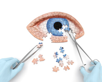 Eye,Operation,(vision,Correction),Puzzle,Concept:,Hands,Of,Surgeon,With