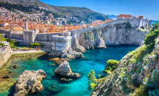 Aerial,View,At,Famous,European,Travel,Destination,In,Croatia,,Dubrovnik