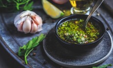 Chimichurri,Verde,-,Traditional,Argentine,Condiment,,Made,From,Finely,Chopped