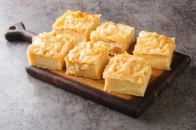 Greek,Custard,Pie,Galaktoboureko,With,Semolina,Cream,Closeup,On,The