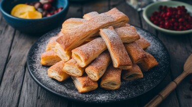 Sugared,Puff,Pastry,Strips:,Light,And,Flaky,Puff,Pastry,Strips