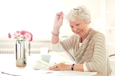 Grandma,At,Home,Busy,Reading,Something