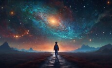 A,Boy,Walking,To,The,Universe