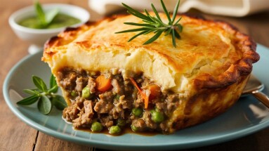 Shepherd's,Pie:,A,Comforting,Dish,Of,Seasoned,Ground,Lamb,Topped