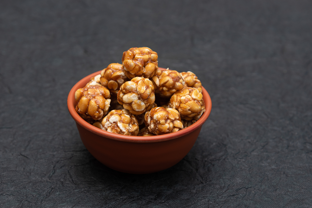 Peanut,Chikki,Balls,Or,Peanut,Brittle,Laddu,Delicious,Candy.,Traditional