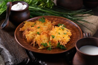 Potato,Fritters,(a,Pancake,,Especially,One,Made,With,Grated,Potato)