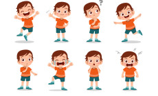 Kid,Child,Expression,Vector,Illustration,Set,Bundle