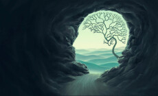 Tree,Brain,With,Human,Head,Cape,,Idea,Concept,Of,Thinking