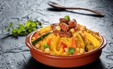 Meat,And,Vegetable,Couscous,In,A,Bowl,,Typical,Food,From