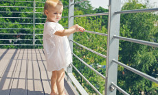 Baby,Staying,On,The,Balcony