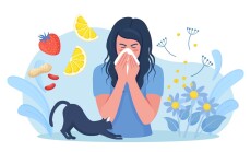 Woman,With,Allergy,From,Pollen,,Cat,Fur,,Citrus,,Peanuts,Or