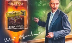 J.,Robert,Oppenheimer,-,Nuclear,Atomic,Manhattan,Science.,-,Stamp