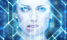 Sexy,Female,Robot,Bite,Lips,Portrait,,Artificial,Intelligence