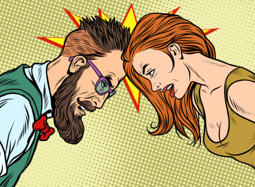 Man,Vs,Woman,,Confrontation,And,Competition.,Gender,Inequality,And,The