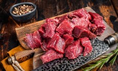 Sliced,Raw,Venison,Dear,Meat,For,A,Stew,,Game,Meat
