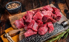 Sliced,Raw,Venison,Dear,Meat,For,A,Stew,,Game,Meat