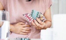 Antibiotic-associated,Diarrhea,(aad),Concept,With,Woman,Have,An,Upset,Stomach,