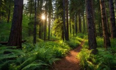 Forest,Mountain,,Green,Trees,And,Woods
