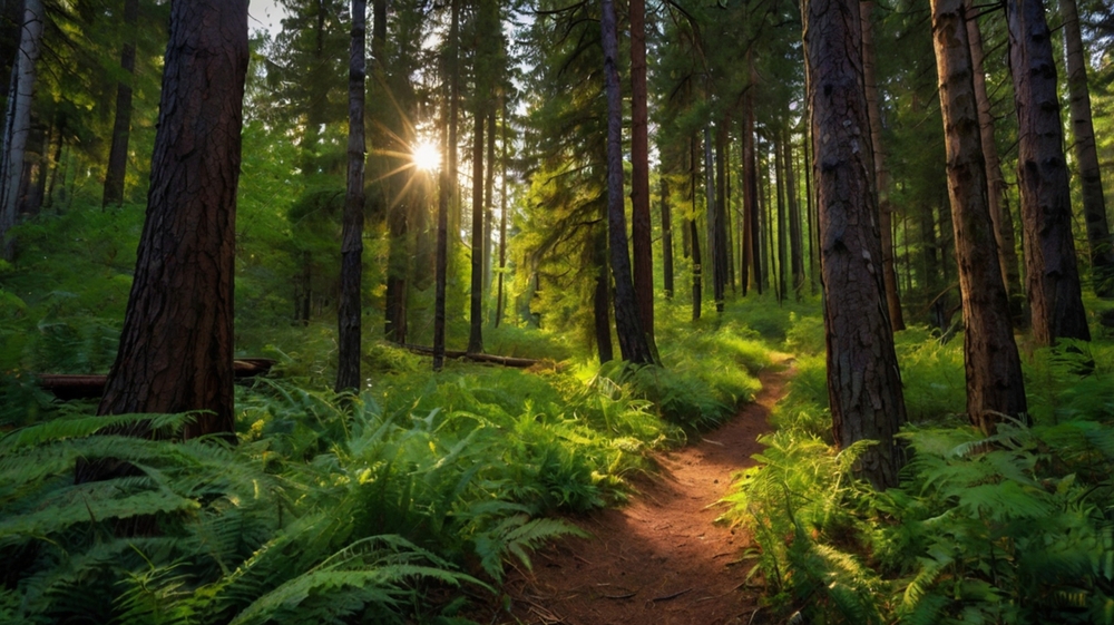 Forest,Mountain,,Green,Trees,And,Woods