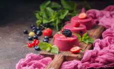 Summer,Dessert,With,Berries,And,Yogurt,As,A,Jelly,Pudding