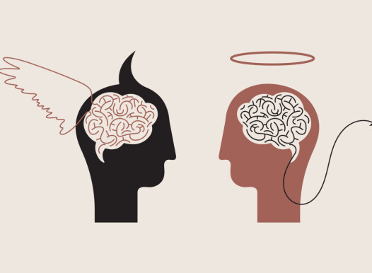 Good,And,Bad,Person,,Conscience.,Angel,And,Devil,Concept.,Abstract