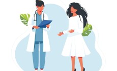 Doctor,Visiting,A,Patient.,Doctor,Reads,The,Medical,History,To