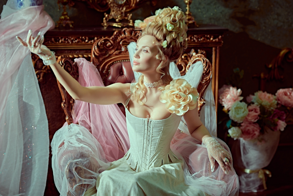 18th,Century,Fashion,Style.,Historical,Portrait,Of,A,Magnificent,Lady