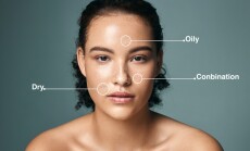 Skin,Type,,Woman,And,Portrait,With,Skincare,Analysis,For,Dermatology