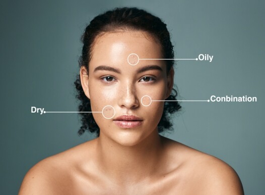 Skin,Type,,Woman,And,Portrait,With,Skincare,Analysis,For,Dermatology