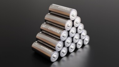 A,Pile,Of,Lithium,Batteries,With,Dark,Background